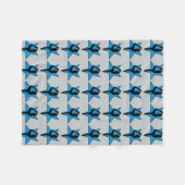 Polaire Couverture bleue d'ouatine de pom-pom girl (Devant (Horizontal))