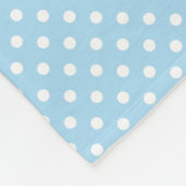 Polaire Couverture bleue et blanche d'ouatine de motif de (Coin)