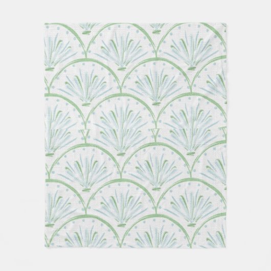 Polaire Couverture bleue et verte (Devant)