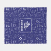 Polaire Couverture Bleue Marine Dessin Marin (Devant (Horizontal))