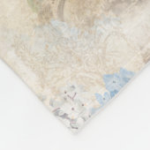 Polaire Couverture bleue vintage d'ouatine d'hortensia de (Coin)