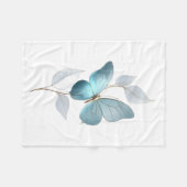 Polaire Couverture botanique papillon bleu ADOM (Devant (Horizontal))