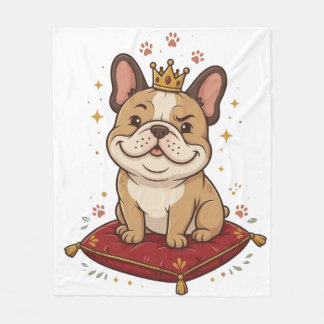 Polaire Couverture Bouledogue Français Royal Cadeau pour a