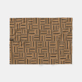 Polaire Couverture Brown et noire de contemporain (Devant (Horizontal))