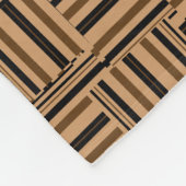 Polaire Couverture Brown et noire de contemporain (Coin)