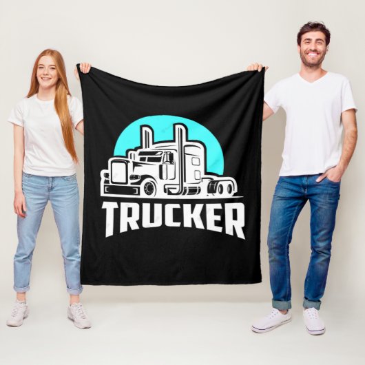 Polaire Couverture cadeau pour camionneur (En situation)
