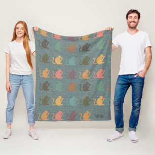 Polaire Couverture Cadeau Singe Rétro Amateur de Singe Vin