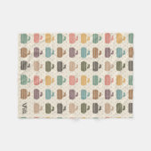 Polaire Couverture cadeau vintage Curling Lover Retro Curl (Devant (Horizontal))