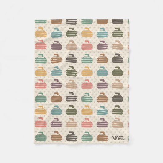 Polaire Couverture cadeau vintage Curling Lover Retro Curl (Devant)