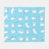 Polaire Couverture câline de Pekingese (Devant (Horizontal))