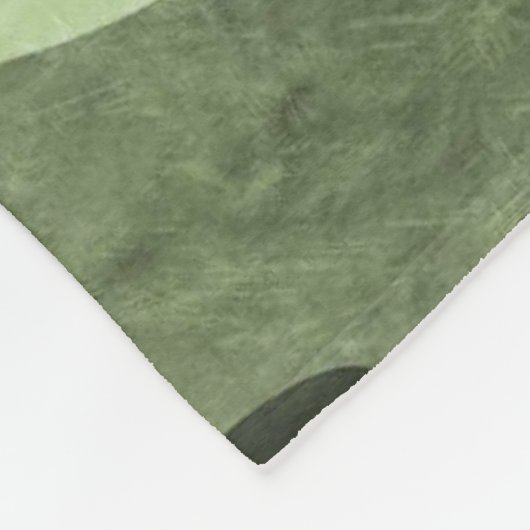 Polaire Couverture Camouflage vert avec cerf (Coin)