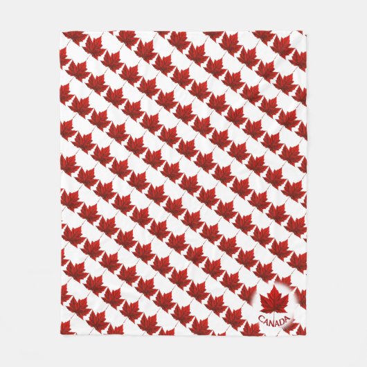Polaire Couverture Canada Maple Leaf Souvenir (Devant)