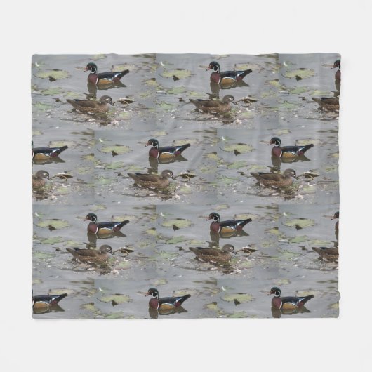 Polaire Couverture Canards Branchus (Devant (Horizontal))