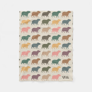Polaire Couverture Capybara Capybara Lover vintage