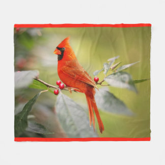 Polaire Couverture cardinale d'ouatine d'oiseau