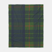Polaire Couverture carrée bleu vert et rouge Tartan (Devant)