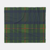 Polaire Couverture carrée bleu vert et rouge Tartan (Devant (Horizontal))