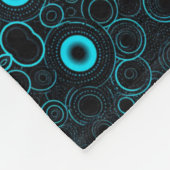 Polaire Couverture Cercles Cyber Turquoise (Coin)