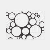 Polaire Couverture Cercles Noir et Blanc ADOM (Devant (Horizontal))