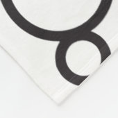 Polaire Couverture Cercles Noir et Blanc ADOM (Coin)