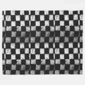 Polaire Couverture Checkered de drapeau (Devant (Horizontal))