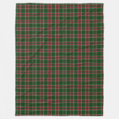 Polaire Couverture classique Tartan de Noël rouge et vert (Devant)