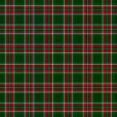 Polaire Couverture classique Tartan de Noël rouge et vert