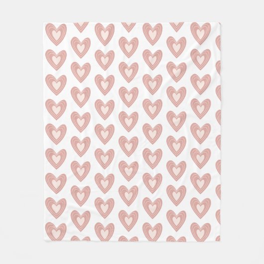 Polaire Couverture Coeur Motif - Adorable & Soft Thon (Devant)