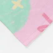 Polaire Couverture Coeurs & Doodles - Doux Cuteness Pastel (Coin)