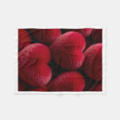 Polaire Couverture Cœurs en velours rouge ADOM (Devant (Horizontal))