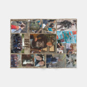 Polaire Couverture Collage de photos (Devant (Horizontal))