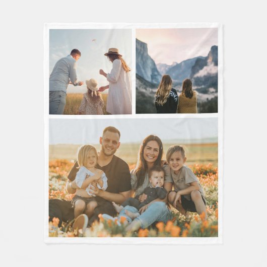 Polaire Couverture Collage photo moderne simple 3 (Devant)