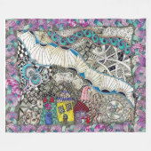 Polaire Couverture colorée amusante (Devant (Horizontal))