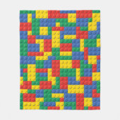 Polaire Couverture colorée d'arrière - plan de blocs (Devant)