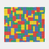 Polaire Couverture colorée d'arrière - plan de blocs (Devant (Horizontal))