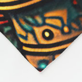 Polaire Couverture colorée de guerrier aztèque (Coin)