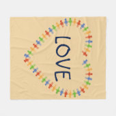 Polaire Couverture colorée d'ouatine de conception de (Devant (Horizontal))
