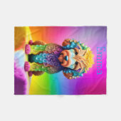 Polaire Couverture colorée pour enfants Goldendoodle (Devant (Horizontal))
