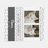 Polaire Couverture commémorative personnalisée pour animau (Devant (Horizontal))