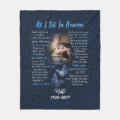 Polaire Couverture commémorative personnalisée pour la per (Devant)