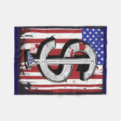 Polaire Couverture confortable du drapeau américain - Soft (Devant (Horizontal))