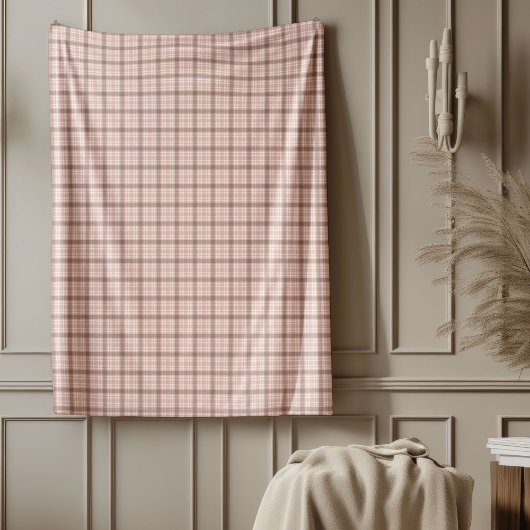 Polaire Couverture confortable Rose Gold Plaid pour un con