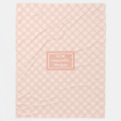 Polaire Couverture Corail Personnalisée Chic Cadeau pour E (Devant)