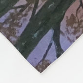 Polaire Couverture - "Coucher de soleil sur la forêt ennei (Coin)