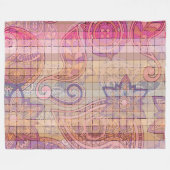 Polaire couverture couleurs fantaisie, blanket fantasy (Devant (Horizontal))