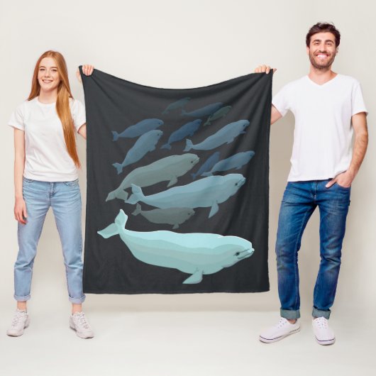 Polaire Couverture couvrante d'ouatine d'art de baleine de (En situation)
