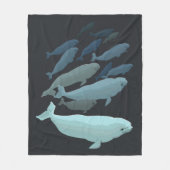 Polaire Couverture couvrante d'ouatine d'art de baleine de (Devant)