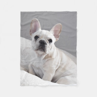 Polaire Couverture crème de Frenchie
