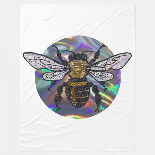 Polaire couverture d'abeilles bijoux (Devant)