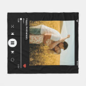 Polaire Couverture d'album photo d'anniversaire | Moderne  (Devant (Horizontal))